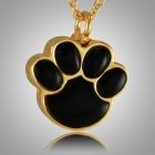 Pet Paw Onyx Cremation Keepsake II